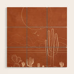 Sun over the Desert 1 Wood Wall Art Gallery Image 1