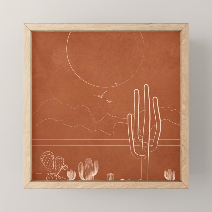 Sun over the Desert 1 Mini Art Print Gallery Image 1