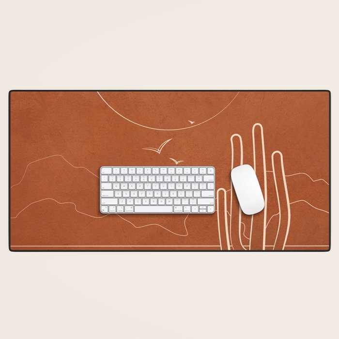 Sun over the Desert 1 Desk Mat Gallery Image 1