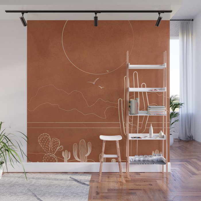 Sun over the Desert 1 Wall Mural Gallery Image 1