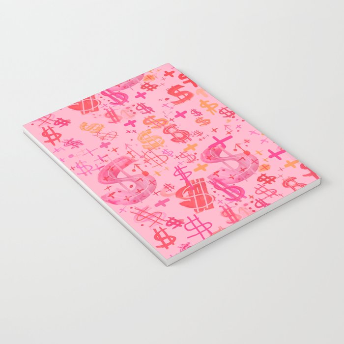 Pink Dollar Signs Notebook Gallery Image 3