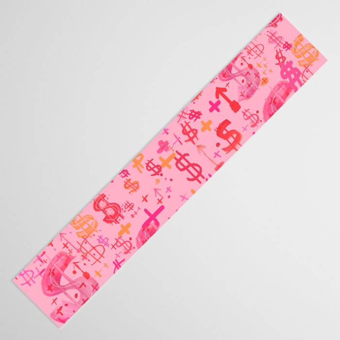 Pink Dollar Signs Table Runner Gallery Image 3