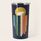 Polar bear on ice cream Travel Mug Gallery Image 1
