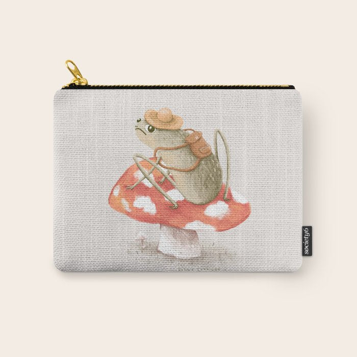 Awkward Toad Ready for Adventure Carry All Pouch Gallery Image 1