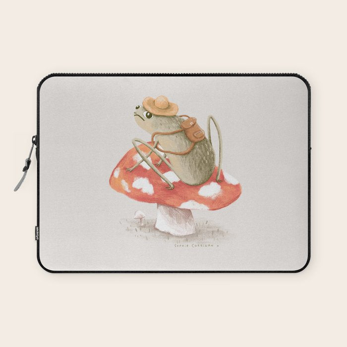 Awkward Toad Ready for Adventure Laptop Sleeve Gallery Image 1