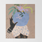 Plant Lady Throw Blanket Gallery Image 2