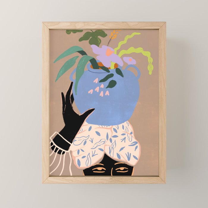 Plant Lady Mini Art Print Gallery Image 1