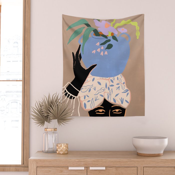 Plant Lady Wall Tapestry Gallery Image 2