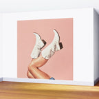 These Boots - Peach / Pink Wall Mural Gallery Image 2