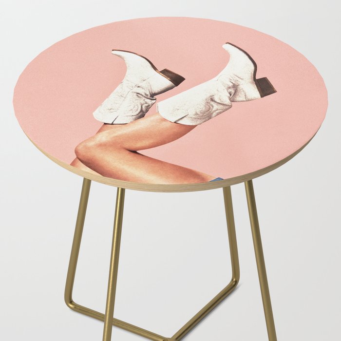 These Boots - Peach / Pink Side Table Gallery Image 2
