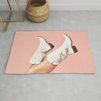 These Boots - Peach / Pink Rug Gallery Image 1