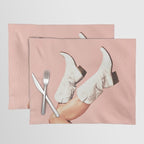 These Boots - Peach / Pink Placemat Gallery Image 1