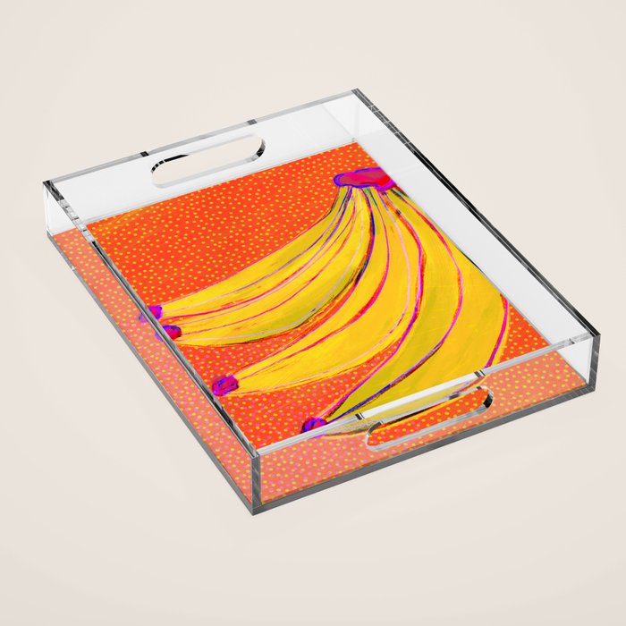 Bananas Bunch Acrylic Tray Gallery Image 1