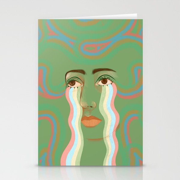 Crying Rainbow River  Stationery Card Gallery Image 2
