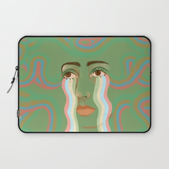 Crying Rainbow River  Laptop Sleeve Gallery Image 1