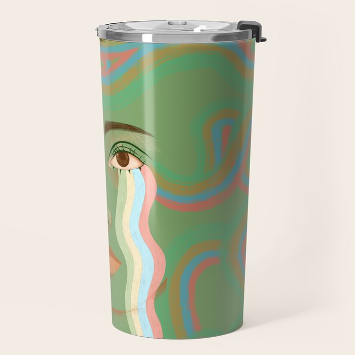Crying Rainbow River  Travel Mug Gallery Image 2