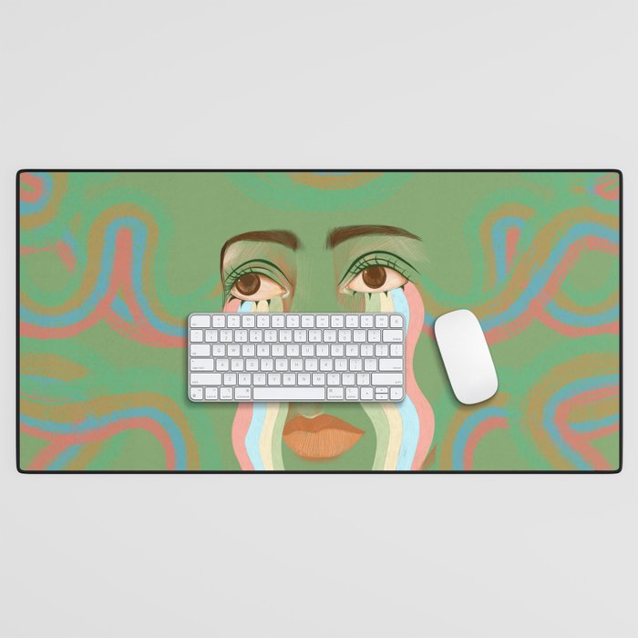 Crying Rainbow River  Desk Mat Gallery Image 1