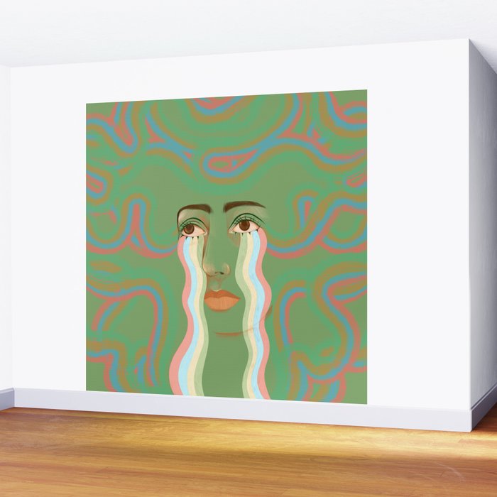 Crying Rainbow River  Wall Mural Gallery Image 2