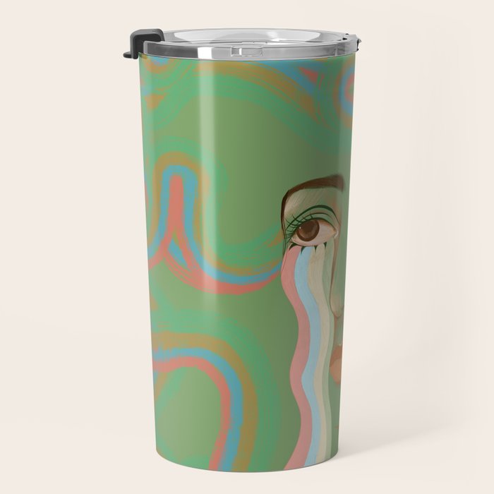 Crying Rainbow River  Travel Mug Gallery Image 3