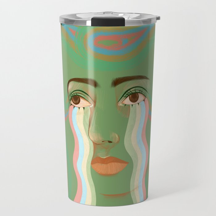 Crying Rainbow River  Travel Mug Gallery Image 1