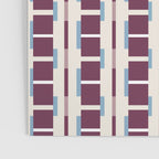 Burgundy Grid Elegance Poster Gallery Image 3