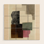 Soft Geometry I Wood Wall Art Gallery Image 1