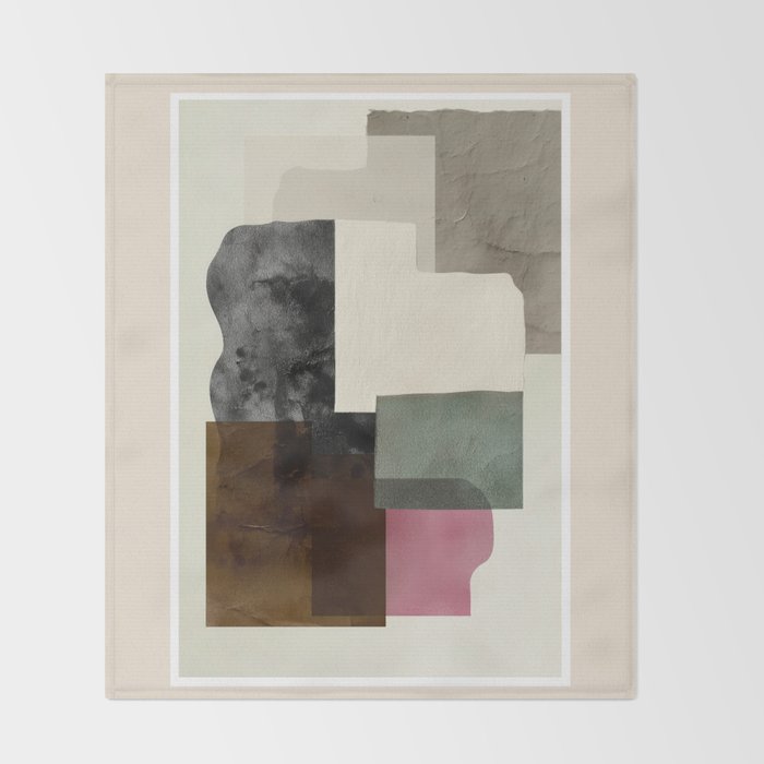 Soft Geometry I Throw Blanket Gallery Image 2