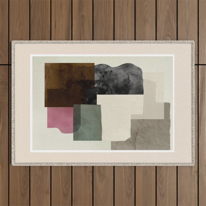 Soft Geometry I Outdoor Rug Gallery Image 1