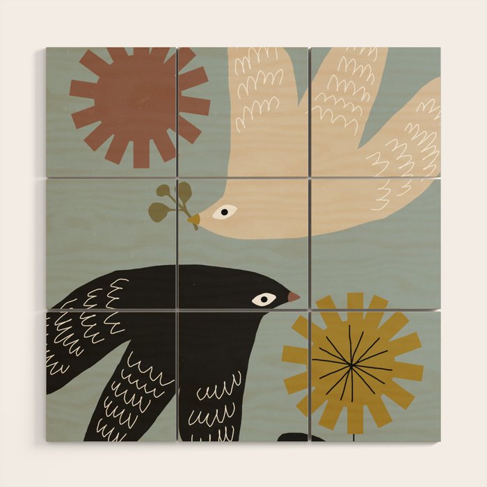 Flirting with Spring Wood Wall Art Gallery Image 1