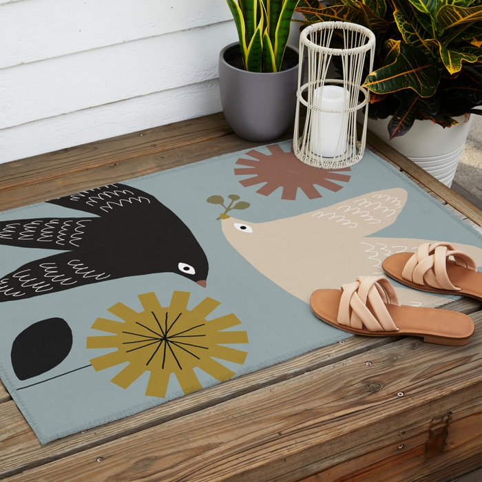Flirting with Spring Outdoor Rug Gallery Image 2