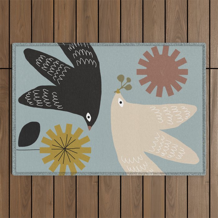Flirting with Spring Outdoor Rug Gallery Image 1