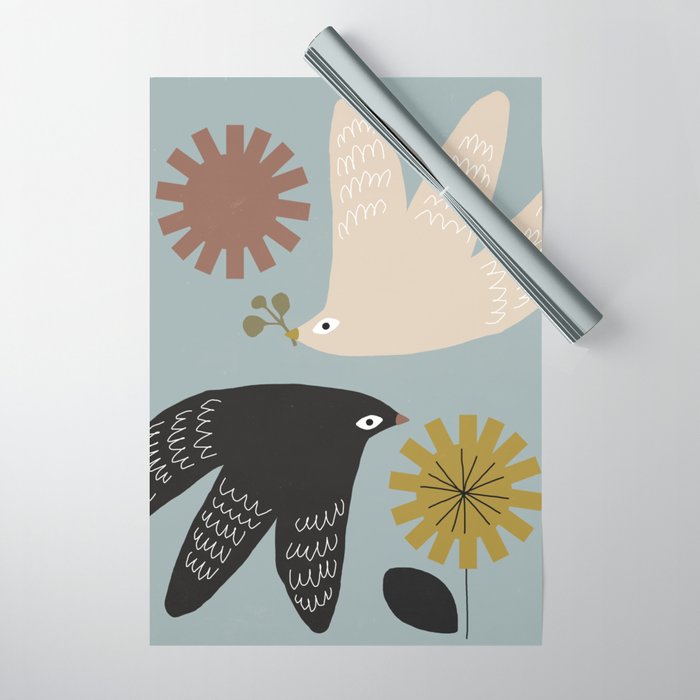 Flirting with Spring Wrapping Paper Gallery Image 1