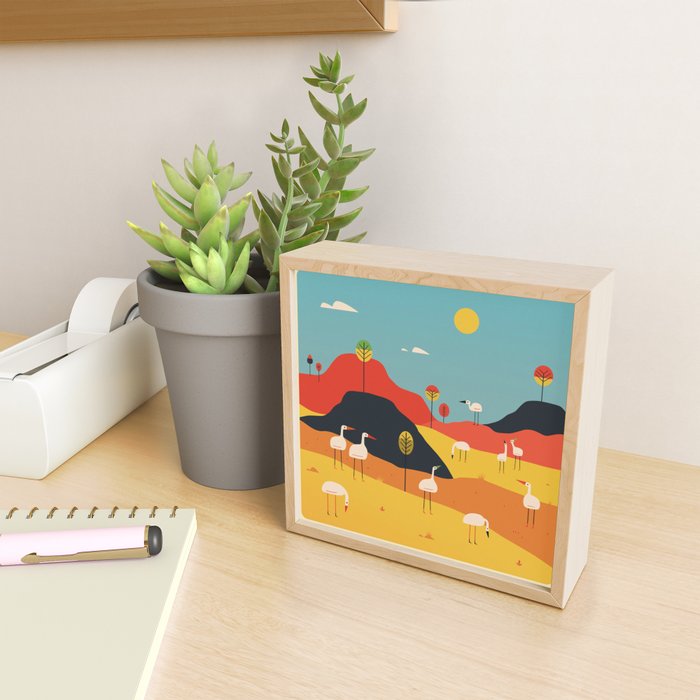 DESERT LANDSCAPE Mini Art Print Gallery Image 2