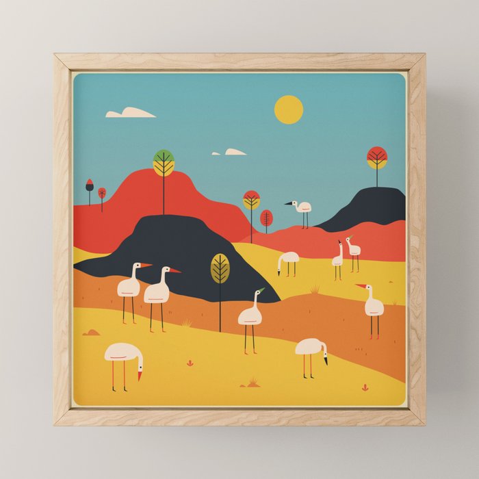 DESERT LANDSCAPE Mini Art Print Gallery Image 1