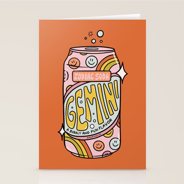 Gemini Soda Stationery Card Gallery Image 2