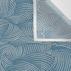 Cat Waves Pattern 2 Wall Tapestry Gallery Image 3