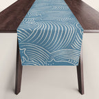 Cat Waves Pattern 2 Table Runner Gallery Image 1