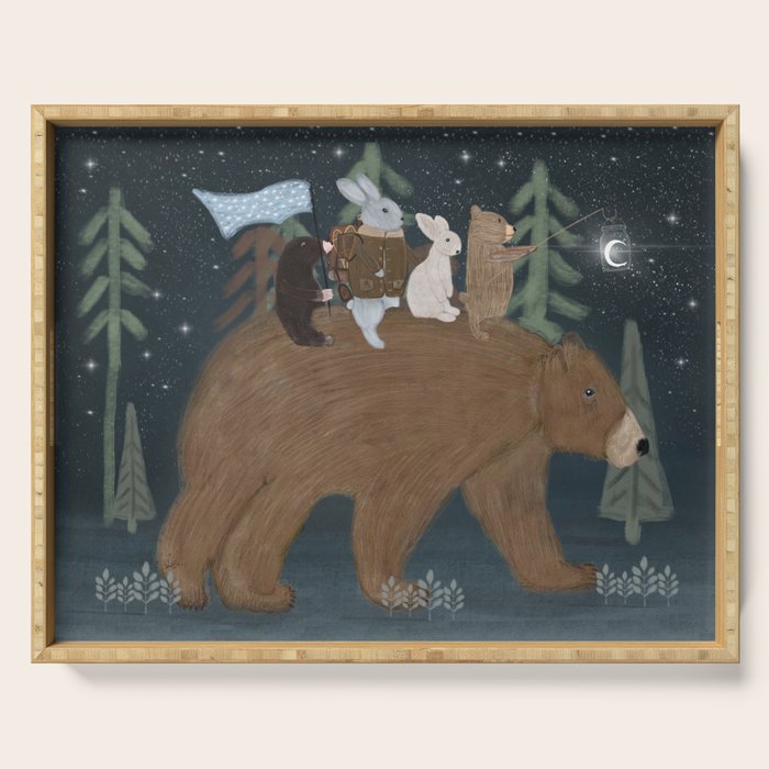 the moon bear Serving Tray Gallery Image 1
