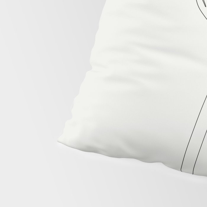 One Line Cat 2: Hug Pillow Sham Gallery Image 4