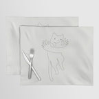 One Line Cat 2: Hug Placemat Gallery Image 1