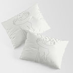 One Line Cat 2: Hug Pillow Sham Gallery Image 3