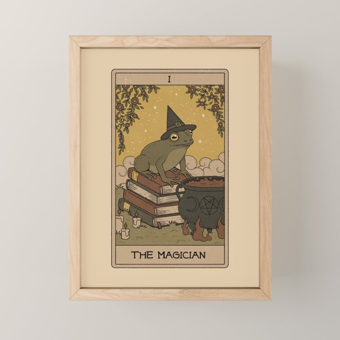 The Magician - Frog Tarot Mini Art Print Gallery Image 1