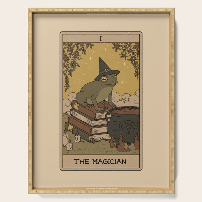 The Magician - Frog Tarot Serving Tray Gallery Image 1