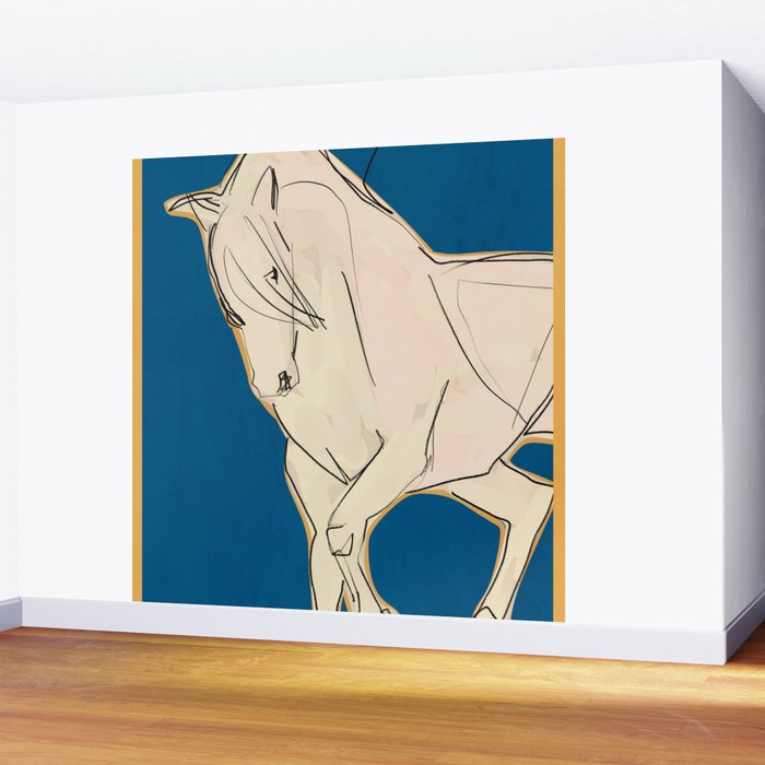 White Horse 5 Wall Mural Gallery Image 2