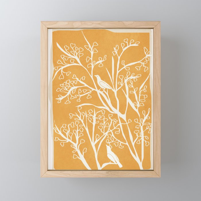 Birds on Branches 03 Mini Art Print Gallery Image 1