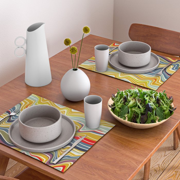 warped lines II Placemat Gallery Image 2