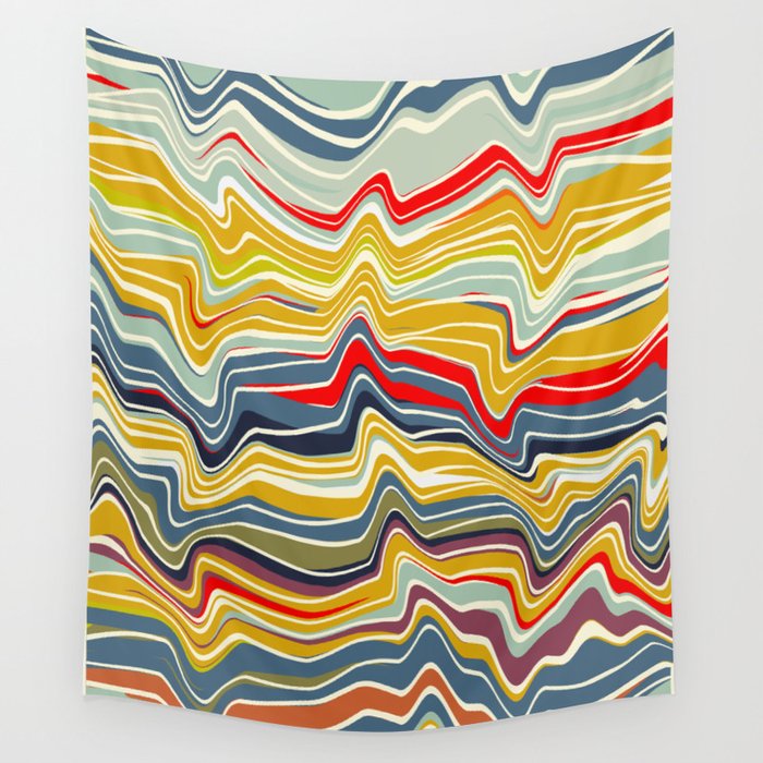 warped lines II Wall Tapestry Gallery Image 4