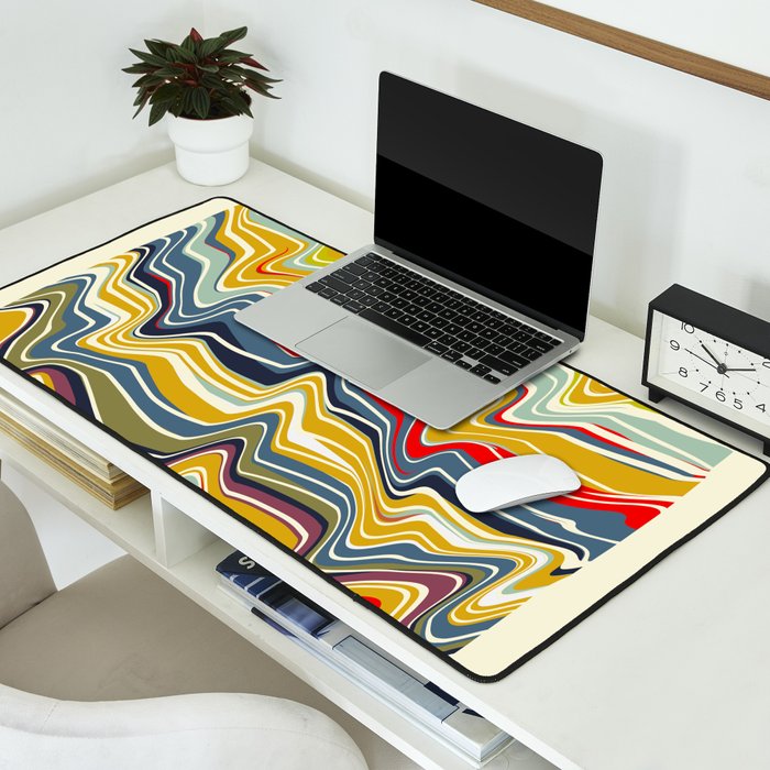warped lines II Desk Mat Gallery Image 2