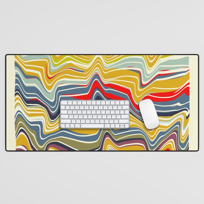 warped lines II Desk Mat Gallery Image 1