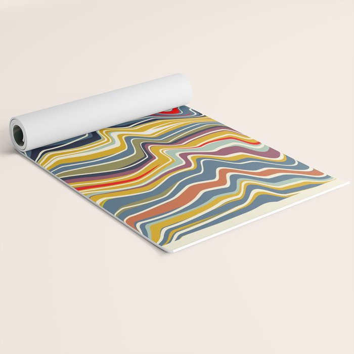 warped lines II Yoga Mat Gallery Image 2
